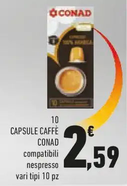Conad Capsule caffè CONAD offerta