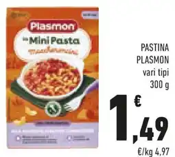 Conad Pastina PLASMON vari tipi offerta