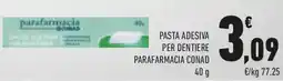 Conad Pasta adesiva per dentiere PARAFARMACIA CONAD offerta