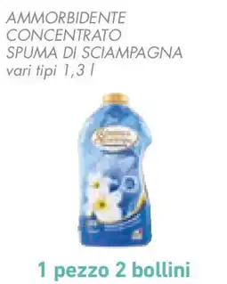 Conad Ammorbidente concentrato SPUMA DI SCIAMPAGNA vari tipi offerta