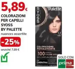 Basko Colorazioni per capelli syoss BY PALETTE offerta