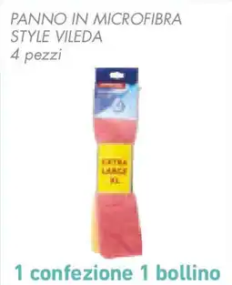 Conad Panno in microfibra style VILEDA 4 pezzi offerta