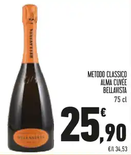 Conad Metodo classico alma cuvée BELLAVISTA offerta