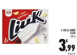 Conad 8 liuk al limone ALGIDA offerta
