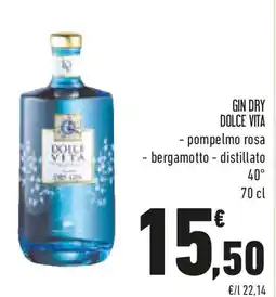 Conad Gin dry DOLCE VITA offerta