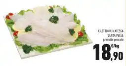Conad Filetto di platessa senza pelle offerta