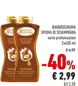Conad Bagnoschiuma SPUMA DI SCIAMPAGNA offerta