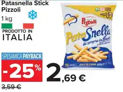 Carrefour Patasnella Stick Pizzoli offerta