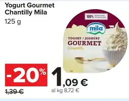 Carrefour Yogurt Gourmet Chantilly Mila offerta