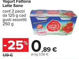 Carrefour Yogurt Fattoria Latte Sano offerta