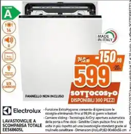 Expert Electrolux LAVASTOVIGLIE A SCOMPARSA TOTALE EES68605L offerta