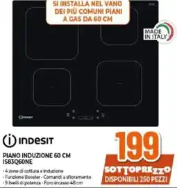 Expert INDESIT PIANO INDUZIONE 60 CM IS83Q60NE offerta