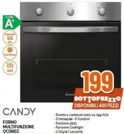 Expert CANDY FORNO MULTIFUNZIONE OCIX602 offerta