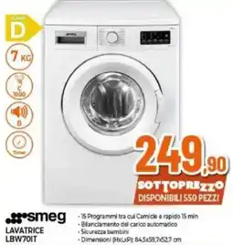 Expert smeg LAVATRICE LBW70IT offerta
