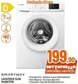 Expert SMARTWAY LAVATRICE SLIM HLBW712S offerta