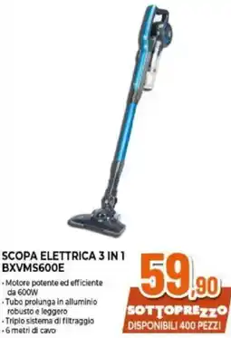 Expert BLACK+ DECKER SCOPA ELETTRICA 3 IN 1 BXVMS600E offerta