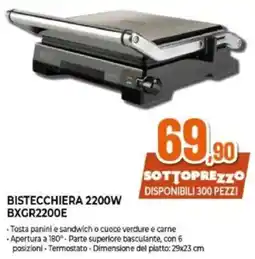 Expert BLACK+ DECKER BISTECCHIERA 2200W BXGR2200E offerta