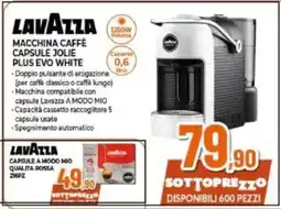 Expert LAVAZZA MACCHINA CAFFÈ CAPSULE JOLIE PLUS EVO WHITE offerta
