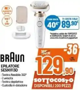 Expert BRAUN EPILATORE SES90113D offerta