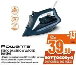 Expert Rowenta FERRO DA STIRO A VAPORE DW4308 offerta