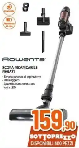Expert Rowenta SCOPA RICARICABILE RH6A71 offerta