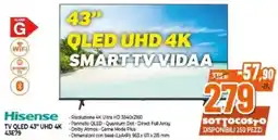 Expert Hisense TV QLED 43" UHD 4K 43E79 offerta
