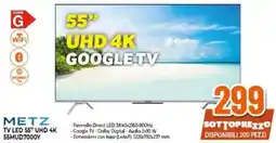 Expert METZ TV LED 55" UHD 4K 55MUD7000Y offerta