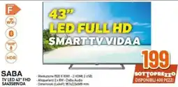 Expert SABA TV LED 43" FHD SA43589VDA offerta