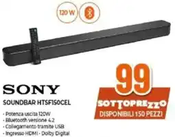 Expert SONY SOUNDBAR HTSFISOCEL offerta