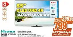 Expert Hisense TV OLED 55" UHD 4K 55A86N offerta