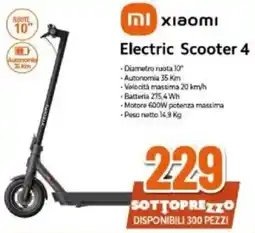 Expert Xiaomi Electric Scooter 4 offerta