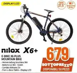 Expert NILOX E-BIKE X6 PLUS MOUNTAIN BIKE offerta