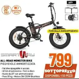 Expert SMART WAY ALL-ROAD MONSTER BIKE PIEGHEVOLE AMMORTIZZATA offerta