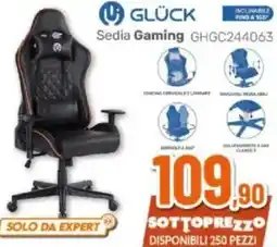 Expert GLÜCK Sedia Gaming GHGC244063 offerta