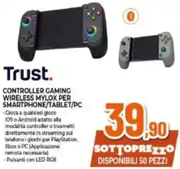 Expert Trust CONTROLLER GAMING WIRELESS MYLOX PER SMARTPHONE/TABLET/PC offerta