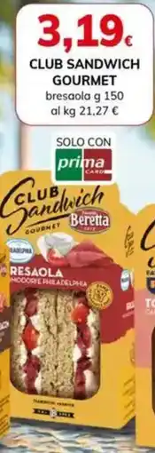Basko CLUB SANDWICH GOURMET bresaola offerta
