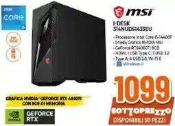 Expert MSI I-DESK 314NUD51433EU offerta