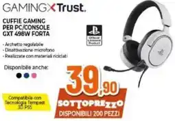Expert GAMINGXTrust CUFFIE GAMING PER PC/CONSOLE GXT 498W FORTA offerta