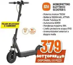 Expert XIAOMI MONOPATTINO MI ELETTRICO SCOOTER 5 MONOPATTINO ELETTRICO SCOOTER 5 offerta