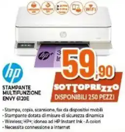 Expert hp STAMPANTE MULTIFUNZIONE ENVY 6120E offerta