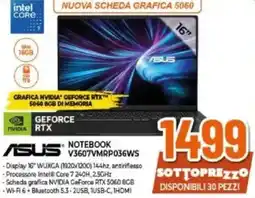 Expert ASUS NOTEBOOK V3607VMRP036WS offerta