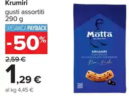 Carrefour Krumiri gusti assortiti offerta