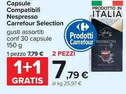 Carrefour Capsule Compatibili Nespresso Carrefour Selection offerta
