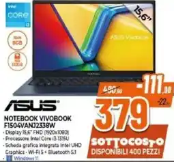 Expert ASUS NOTEBOOK VIVOBOOK F1504VANJ2338W offerta