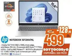 Expert hp NOTEBOOK 15FC0047NL offerta
