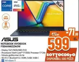 Expert ASUS NOTEBOOK VIVOBOOK F1504VANJ2340W offerta