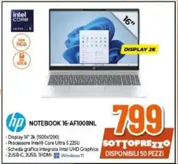 Expert hp NOTEBOOK 16-AF1008NL offerta