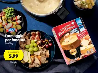 ALDI Emmi Formaggio per fonduta 2x400g offerta