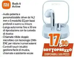 Expert Xiaomi Buds 6 Active offerta