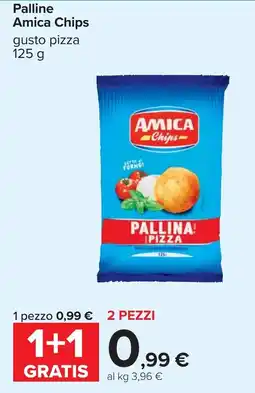 Carrefour Palline Amica Chips gusto pizza offerta